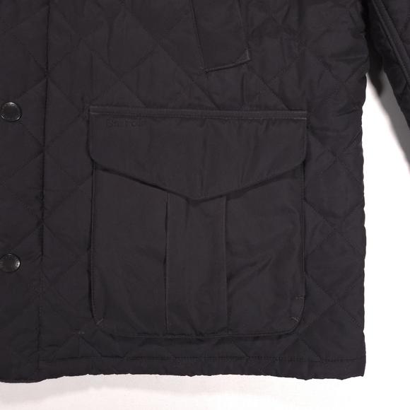Barbour Devon Quilted Mens Collar Jacket Blouson Coat Black XXL EUC! - Picture 7 of 16
